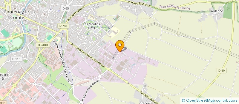 localisation de l'entreprise PETRONILLE  FONTENAY-LE-COMTE