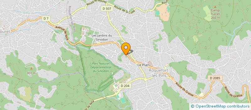 localisation de l'entreprise PETROSINO à ROQUEFORT-LES-PINS