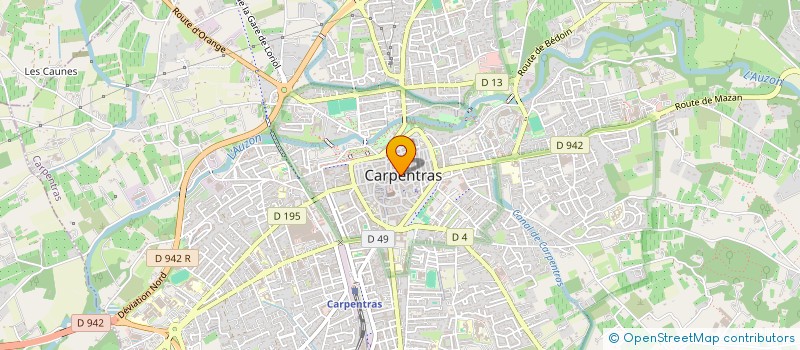localisation de l'entreprise PETROV à CARPENTRAS