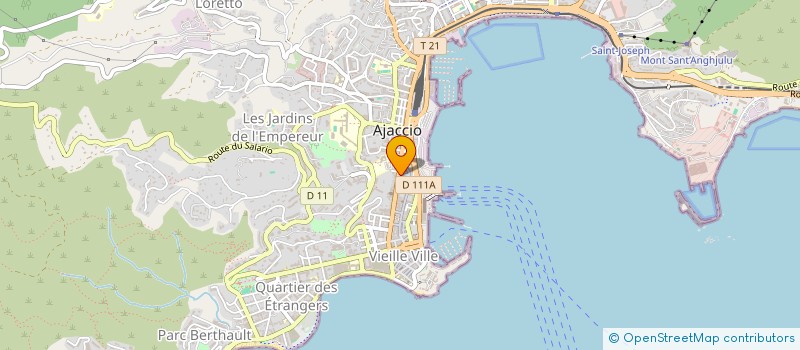 localisation de l'entreprise PETRU FELI HOLDING  AJACCIO