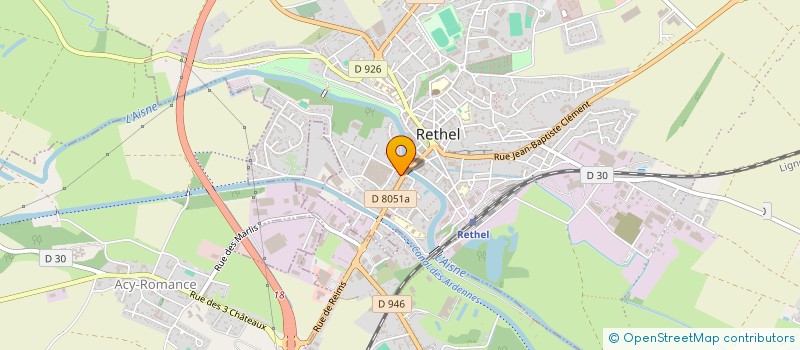 localisation de l'entreprise PETRUS  RETHEL