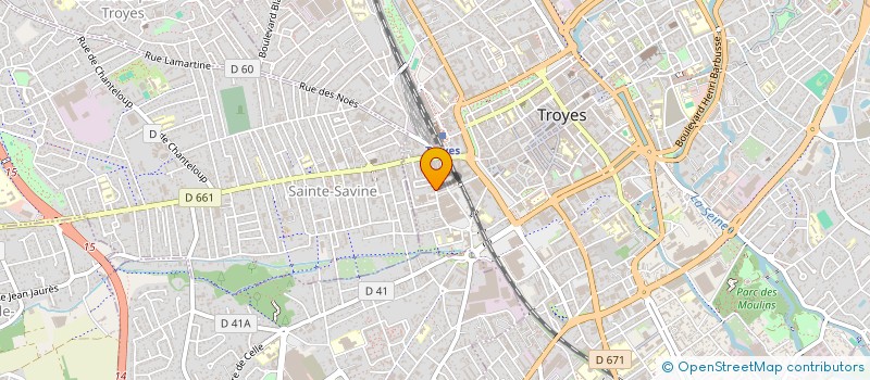 localisation de l'entreprise PETRUS à TROYES