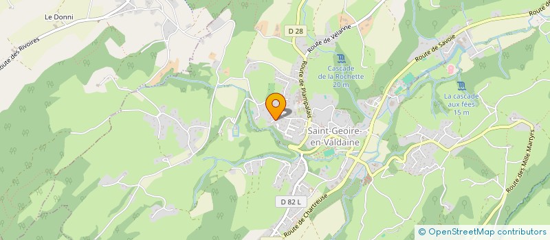 localisation de l'entreprise PETRY TRANSPORT DE VIANDES ET SERVICES  SAINT-GEOIRE-EN-VALDAINE