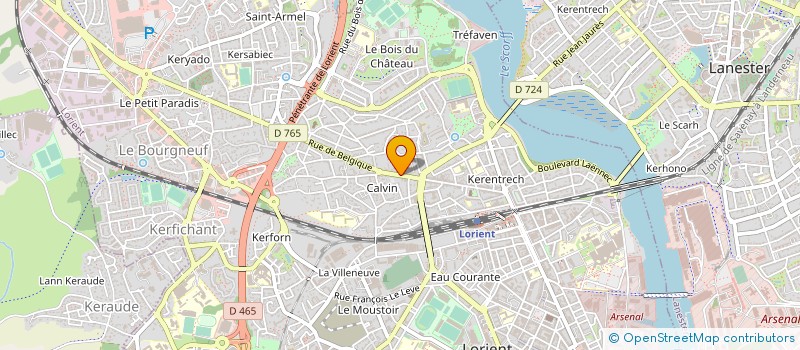 localisation de l'entreprise PETS ANIMAUX FRANCE  LORIENT