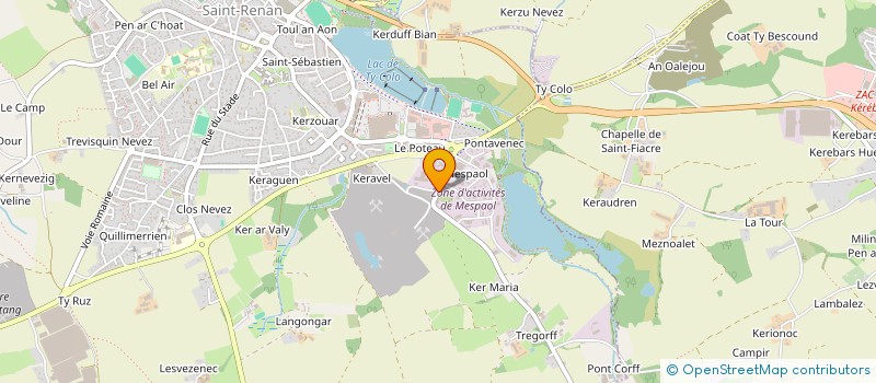 localisation de l'entreprise PETTON ENERGIES à SAINT RENAN