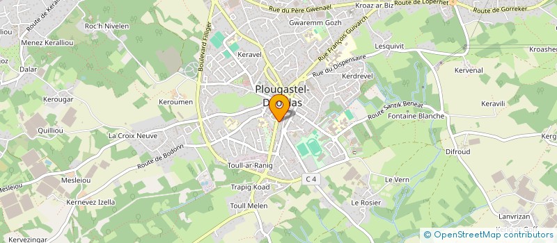 localisation de l'entreprise PETTON-KERLEO  PLOUGASTEL-DAOULAS