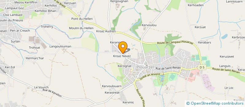 localisation de l'entreprise PETTON TP  PLOUARZEL