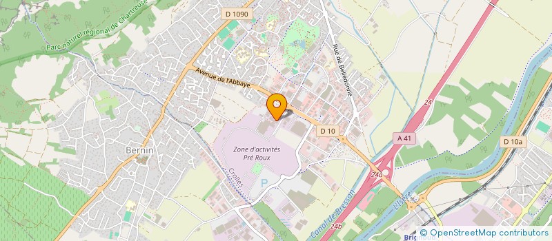 localisation de l'entreprise PETZL RE à CROLLES