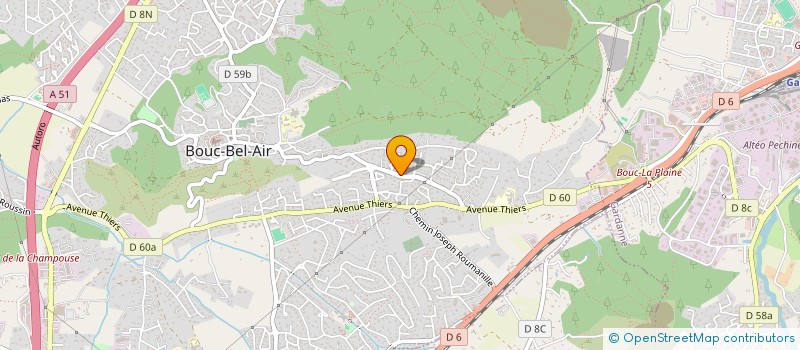 localisation de l'entreprise PEUCH  BOUC-BEL-AIR