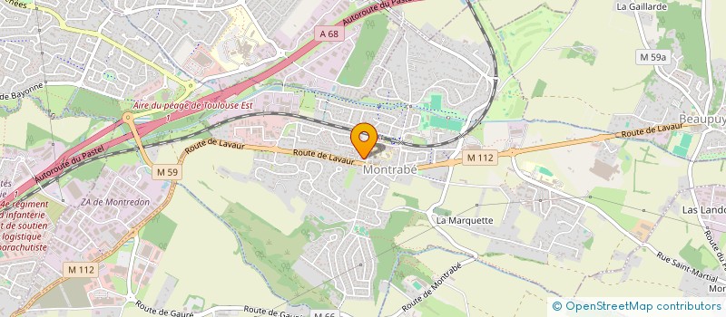 localisation de l'entreprise PEUCH AURIOL à MONTRABE