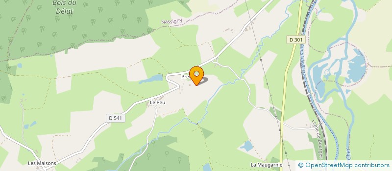 localisation de l'entreprise PEUFEILHOUX CULTURE à VALLON-EN-SULLY