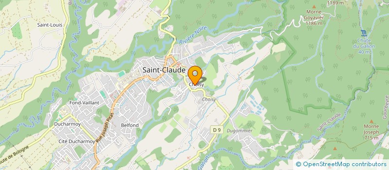 localisation de l'entreprise PEUGEOT 971 à SAINT-CLAUDE