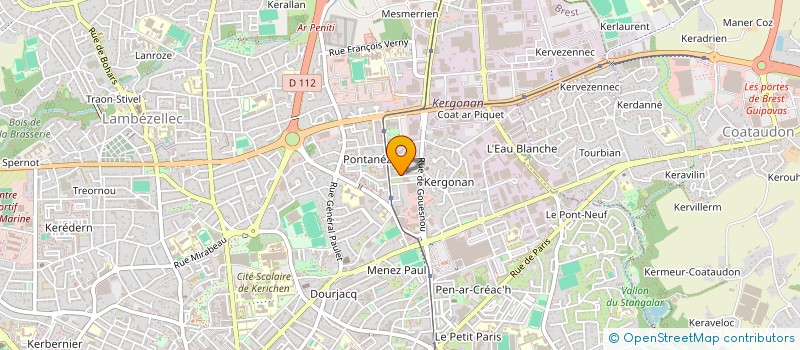 localisation de l'entreprise PEUPLE ET CULTURE 29 à BREST