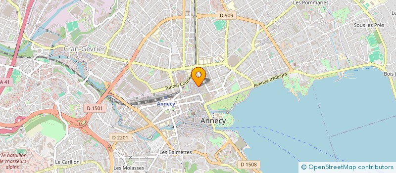 localisation de l'entreprise PEUPLE ET CULTURE HAUTE SAVOIE à ANNECY