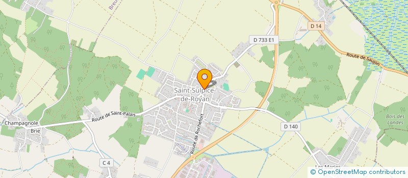 localisation de l'entreprise PEUPLE LOUP  SAINT-SULPICE-DE-ROYAN