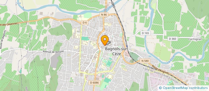 localisation de l'entreprise PEUPLES SOLIDAIRES BAGNOLS SUR CEZE  BAGNOLS-SUR-CEZE