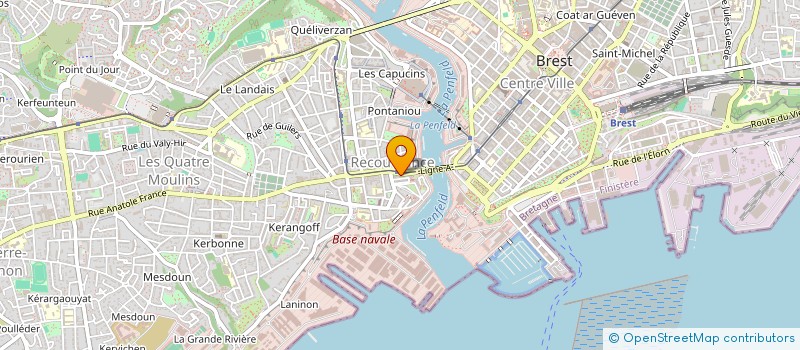 localisation de l'entreprise PEUPLIER à BREST