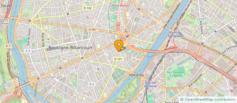 localisation de l'entreprise PEUPLIERS à BOULOGNE-BILLANCOURT