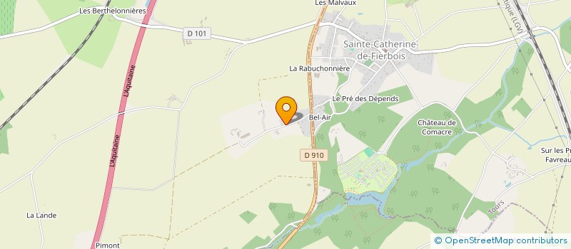 localisation de l'entreprise PEUPLIERS DU CENTRE - VAL DE LOIRE à CLION