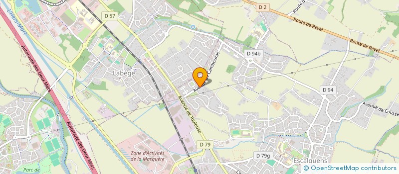 localisation de l'entreprise PEUS  ESCALQUENS