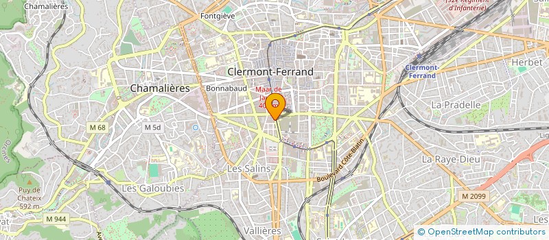 localisation de l'entreprise PEUVERGNE IMMOBILIER  CLERMONT-FERRAND
