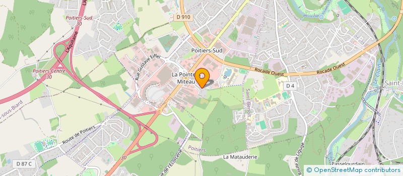 localisation de l'entreprise PEUZE  POITIERS