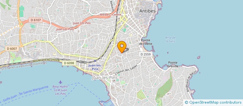 localisation de l'entreprise PEVA DU CAP à ANTIBES