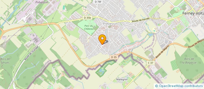 localisation de l'entreprise PEVARHENT  PREVESSIN-MOENS