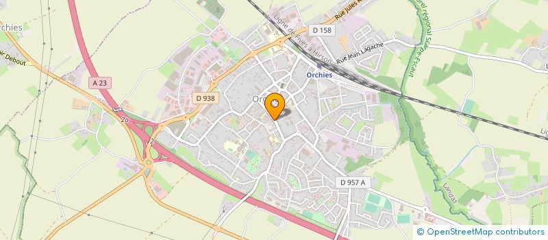 localisation de l'entreprise PEVELE FINANCES à ORCHIES