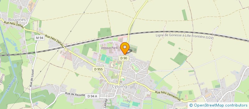 localisation de l'entreprise PEVELE HANDBALL CLUB  CYSOING