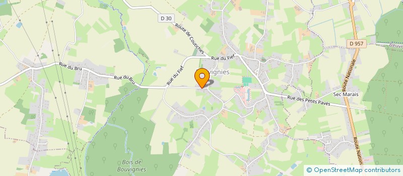 localisation de l'entreprise PEVELE PRESSING à BOUVIGNIES