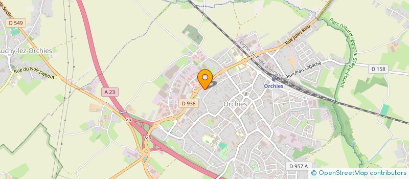 localisation de l'entreprise PEVELIA  ORCHIES