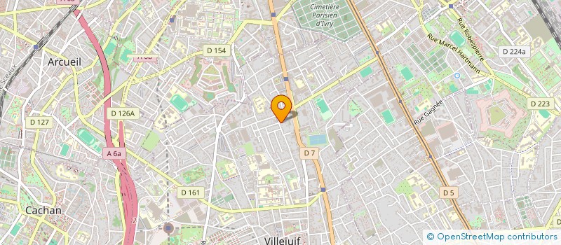 localisation de l'entreprise PEVERELLI ET CIE à VILLEJUIF