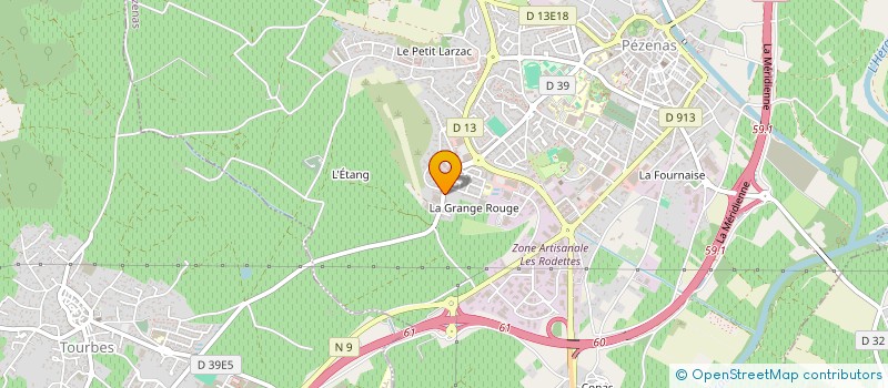 localisation de l'entreprise PEVIC à PEZENAS