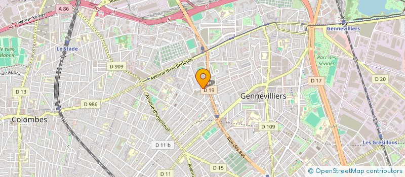 localisation de l'entreprise PEW PARIS TRANSPORT  ASNIERES-SUR-SEINE