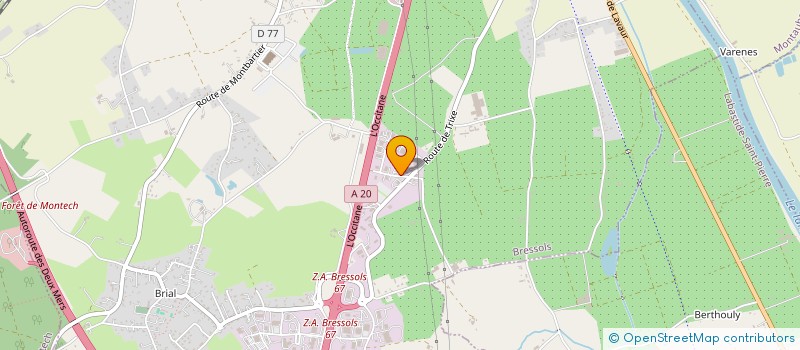 localisation de l'entreprise PEWE  BRESSOLS