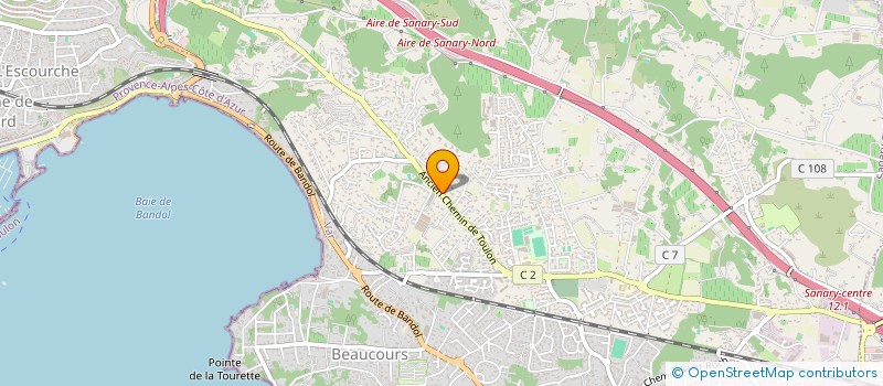 localisation de l'entreprise PEWEE à SANARY-SUR-MER