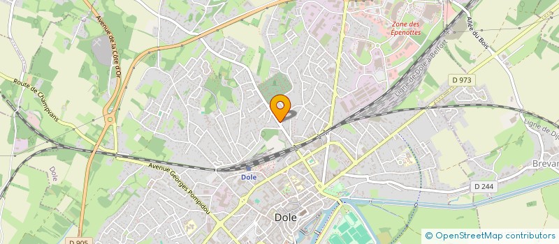 localisation de l'entreprise PEWUN à DOLE