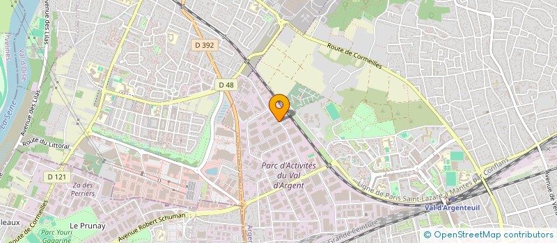 localisation de l'entreprise PEXER  ARGENTEUIL