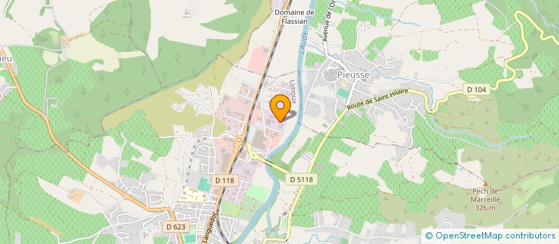 localisation de l'entreprise PEXIORA INVEST à LIMOUX
