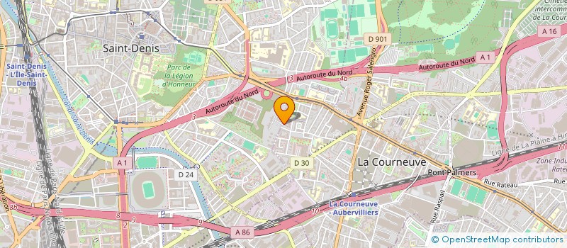 localisation de l'entreprise PEYA CONSULTING&CO à LA COURNEUVE