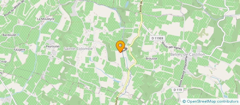 localisation de l'entreprise PEYBIDEAU  MERIGNAS