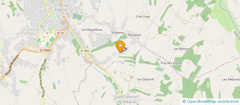 localisation de l'entreprise PEYBROUSSE  VERTEILLAC