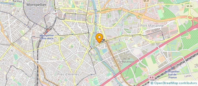localisation de l'entreprise PEYCELON FEUGERE INDIVISION à MONTPELLIER