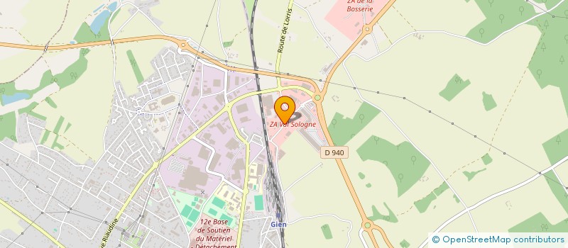 localisation de l'entreprise PEYCHE à GIEN