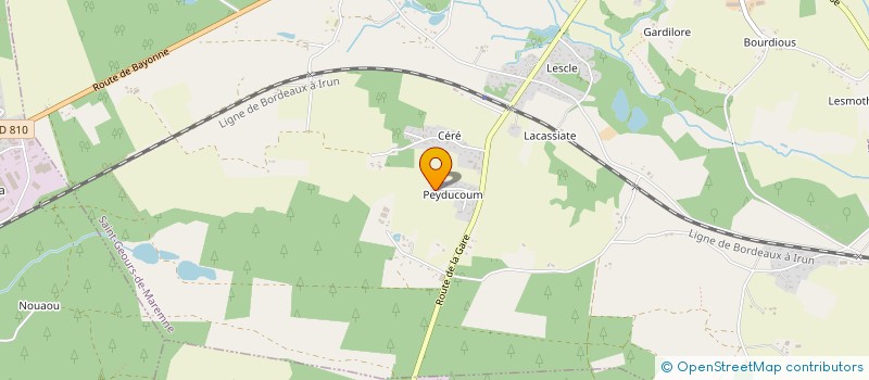 localisation de l'entreprise PEYDECOUM  SAINT-GEOURS-DE-MAREMNE