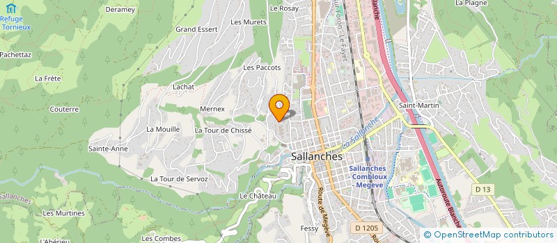 localisation de l'entreprise PEYLIN  SALLANCHES