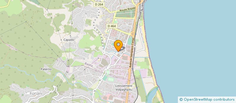 localisation de l'entreprise PEYM à BASTIA
