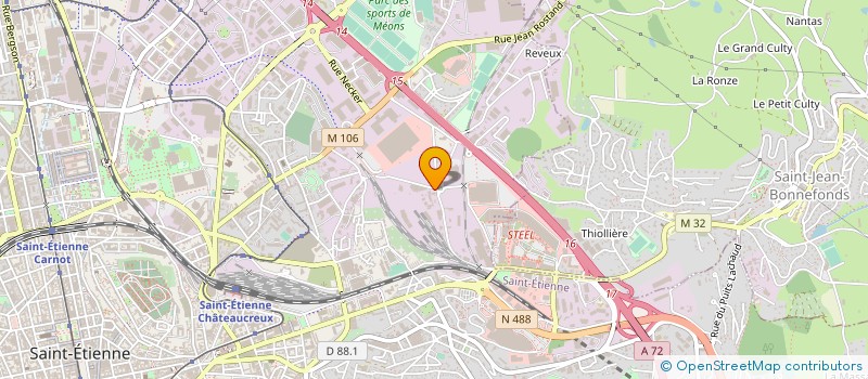 localisation de l'entreprise PEYNAUD GENEVRIER  SAINT-ETIENNE