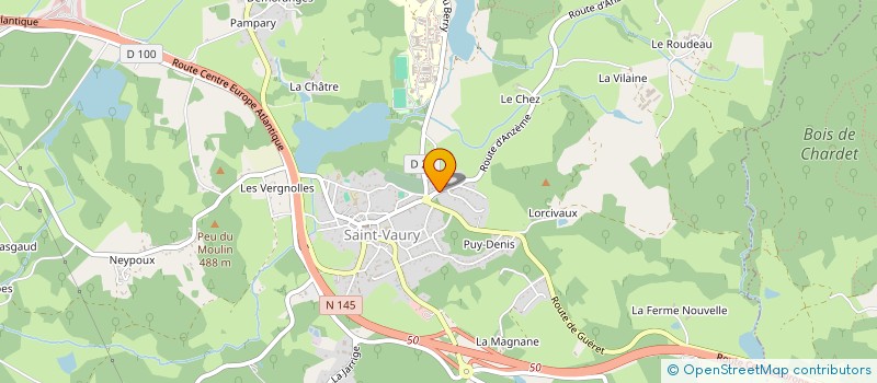 localisation de l'entreprise PEYNE à SAINT-VAURY